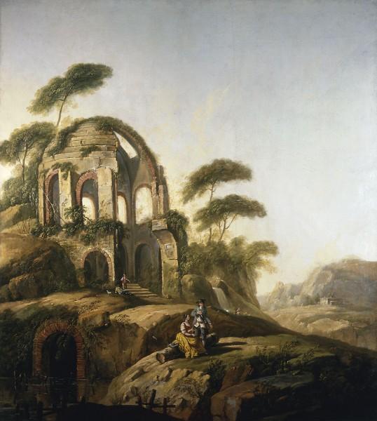 Jean-Baptiste Pillement Temple of Minerva Medica in Rome. oil painting image